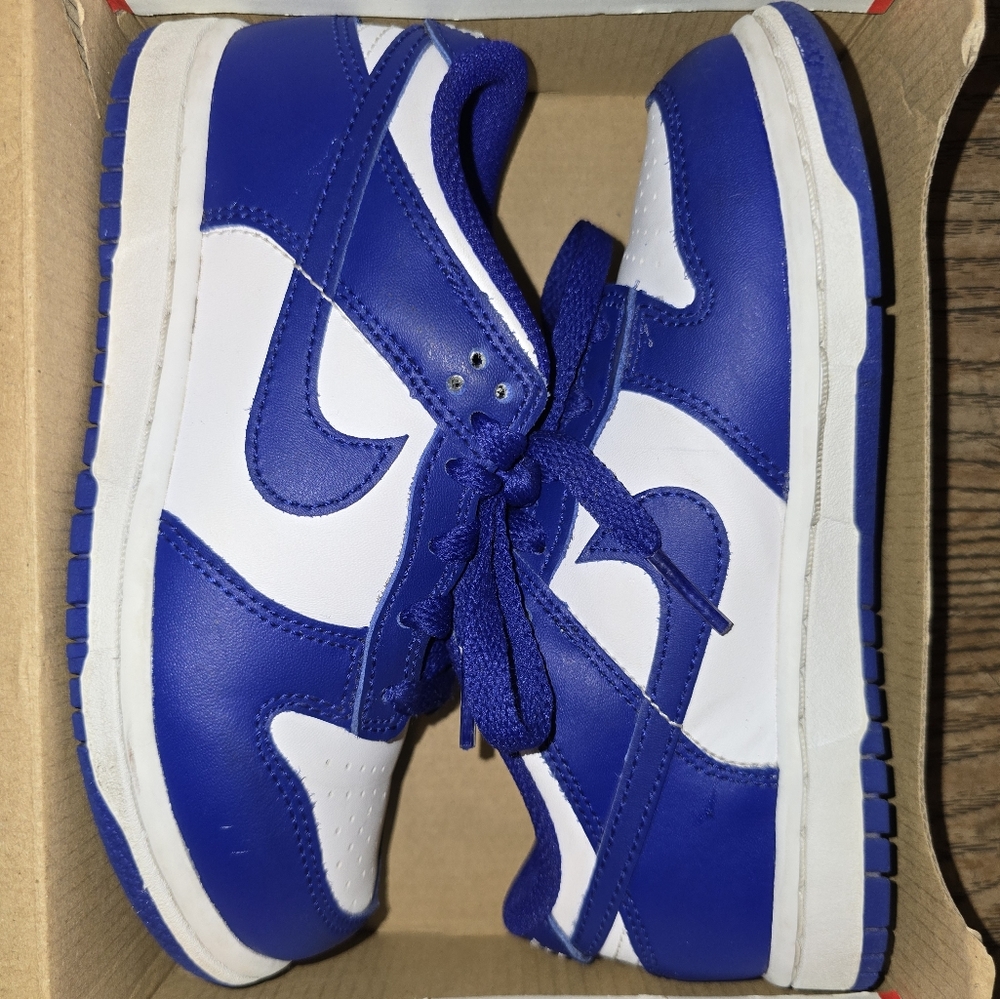 Nike Kids Royal Blue and White Sneakers